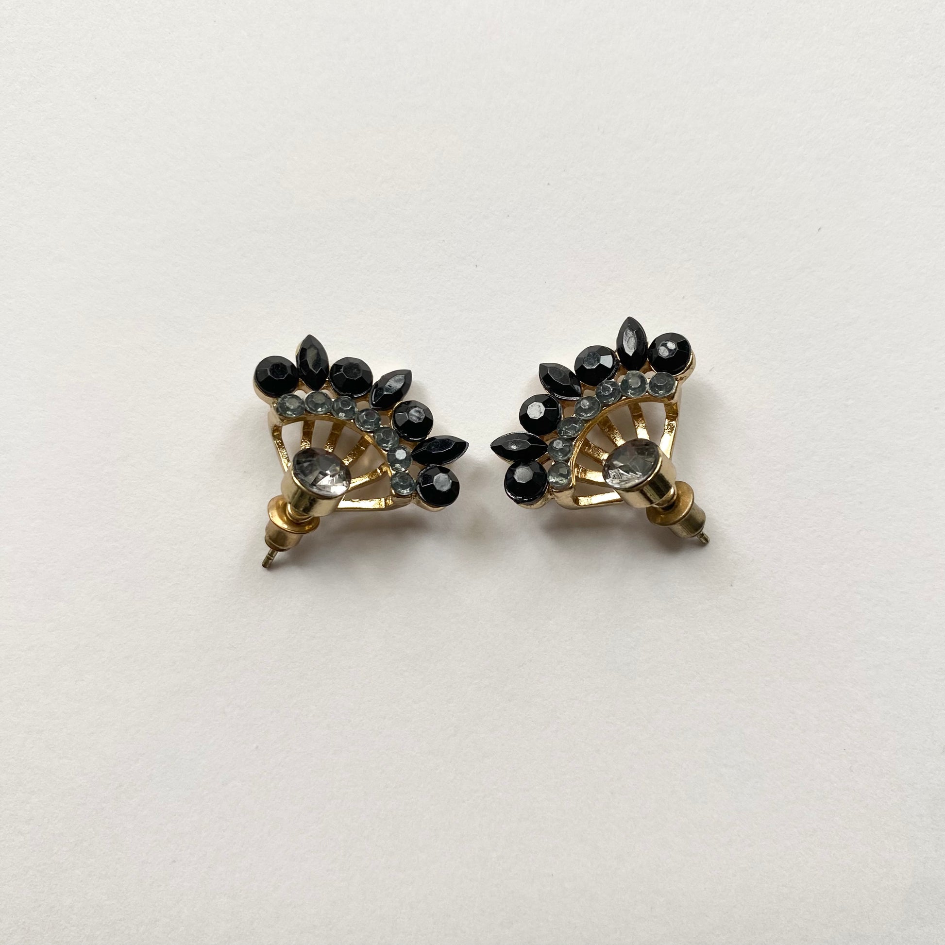 Ear Jacket - Earrings (Black/Gold)